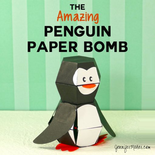 How to make the penguin paper bomb | paper toy | unique papercraft | kamikara