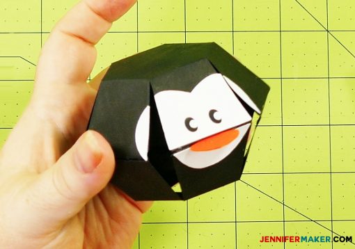 The head piece of the penguin paper bomb