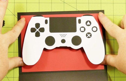 Attach the controller to the pop-up game controller card