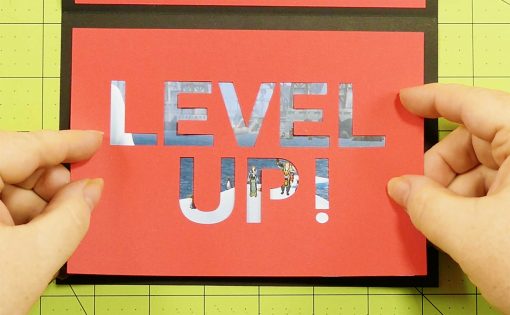 Attach the Level Up card to your pop-up game controller card