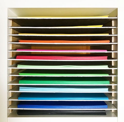 12x12 Desk Paper Rack & Storage Drawers