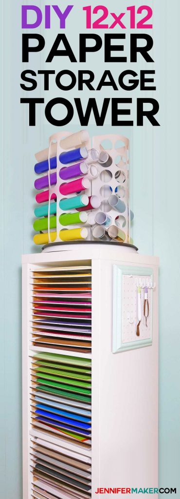 Organize your scrapbook paper with this stylish 12x12 holder