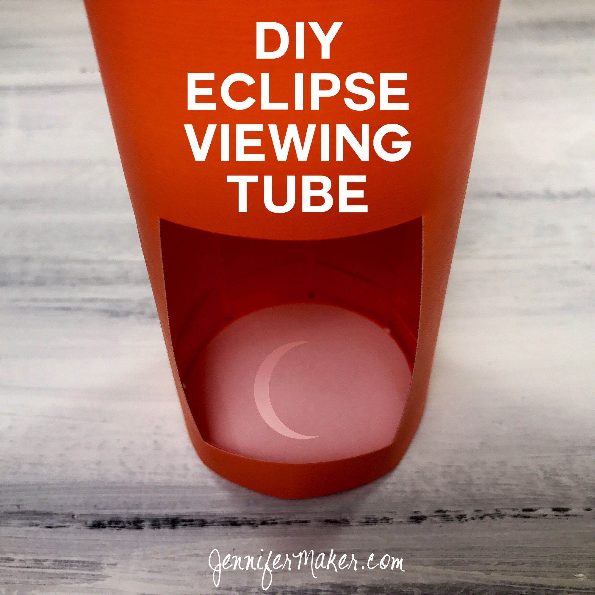DIY Eclipse Viewing Tube - Safe and Expandable for a Larger Projection | Cricut | Free Pattern