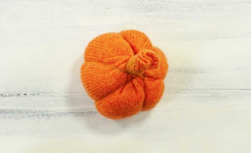 Finished sweater pumpkin