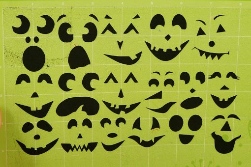 Glue on a face for your pumpkin paper bomb