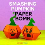 How to Make a Smashing Pumpkin Paper Bomb Pop-Up Papercraft | Free Pattern and Files | Cricut