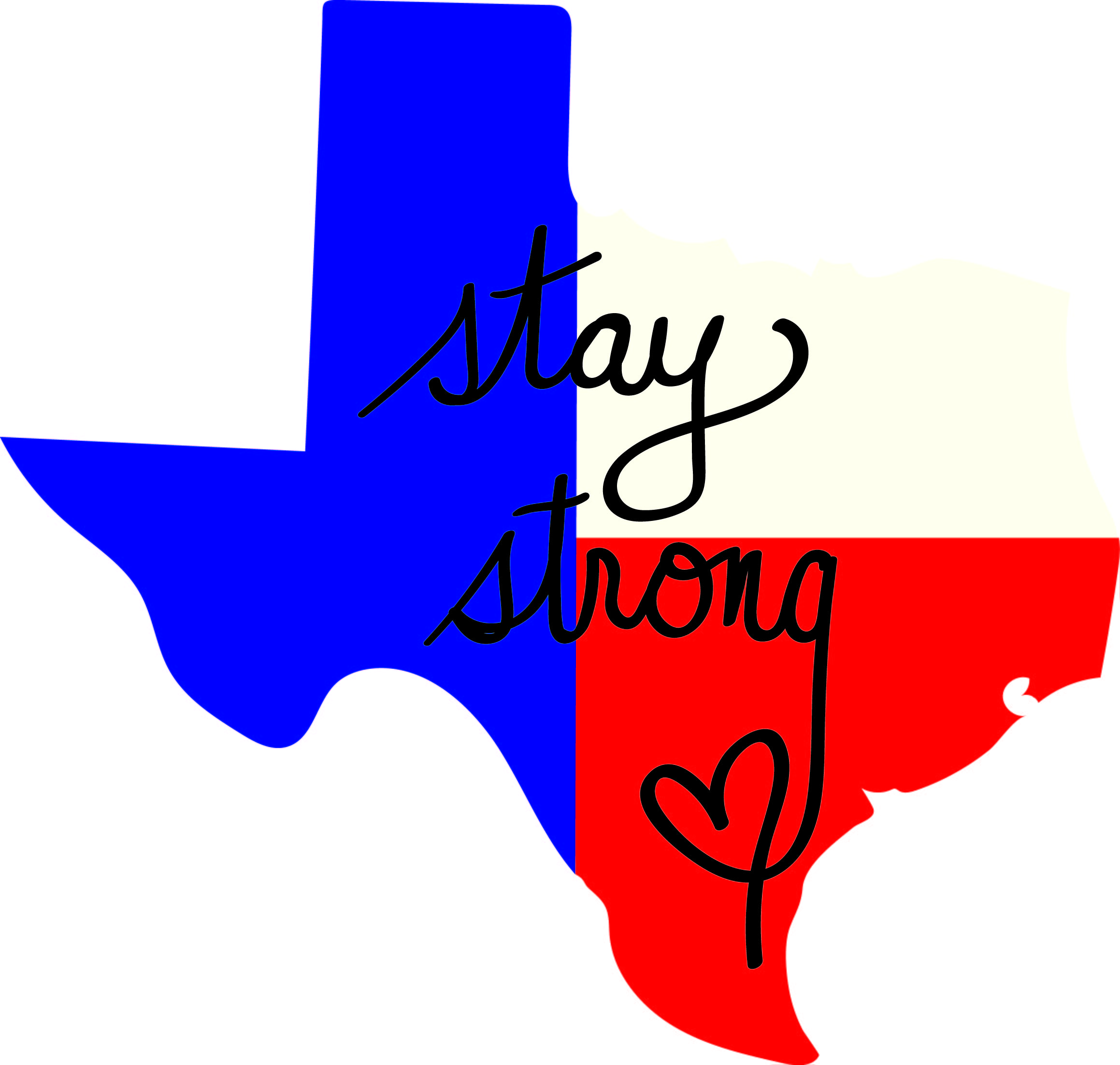 texas stay strong red white blue