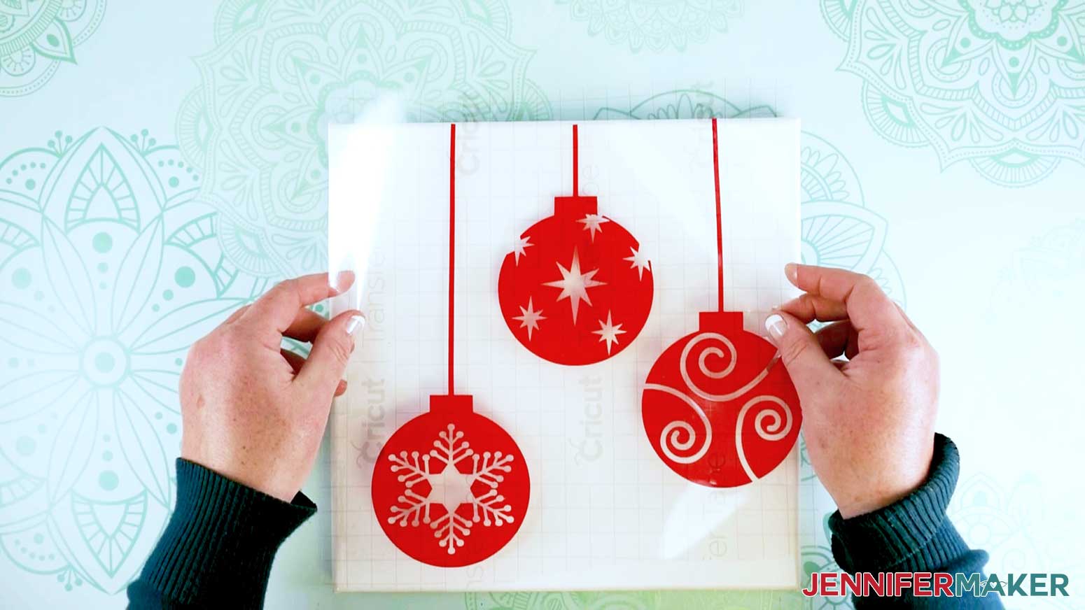 Easy Wall Art Placing Ornaments on Canvas