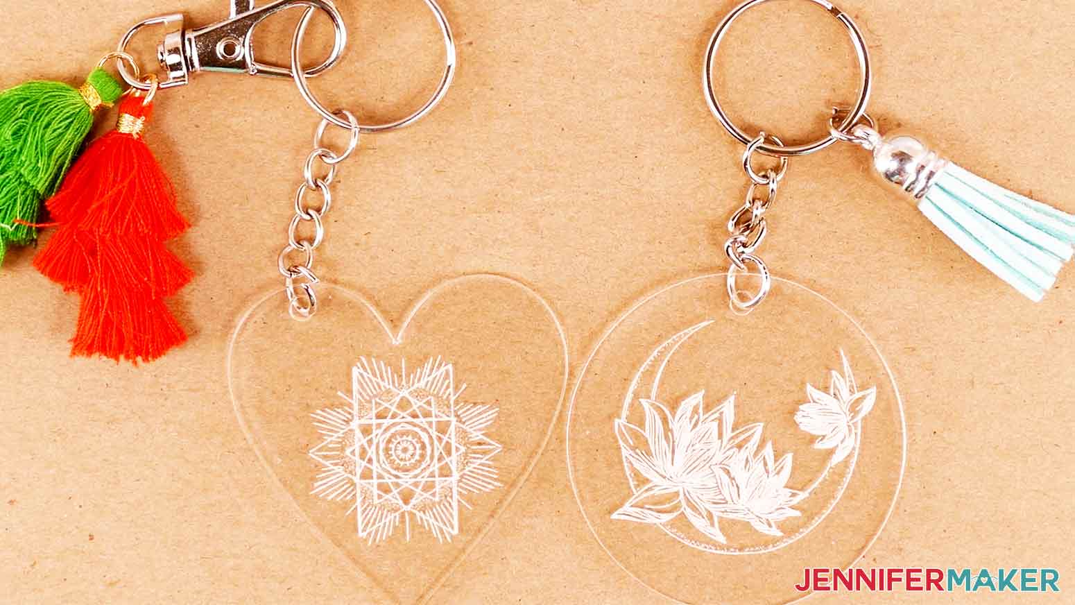 Acrylic Keychain With Engraving 