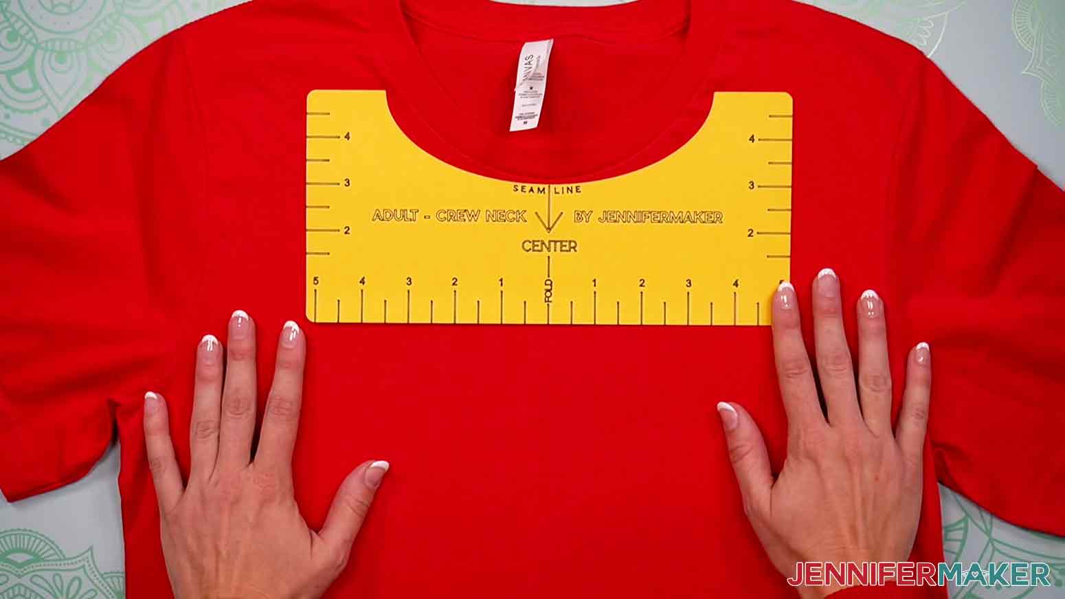 T Shirt Ruler Guide How to Get Perfect Placement Jennifer Maker