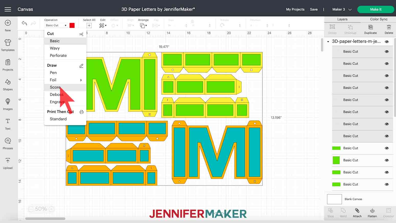 how to make 3d paper letters full alphabet numbers symbols jennifer maker