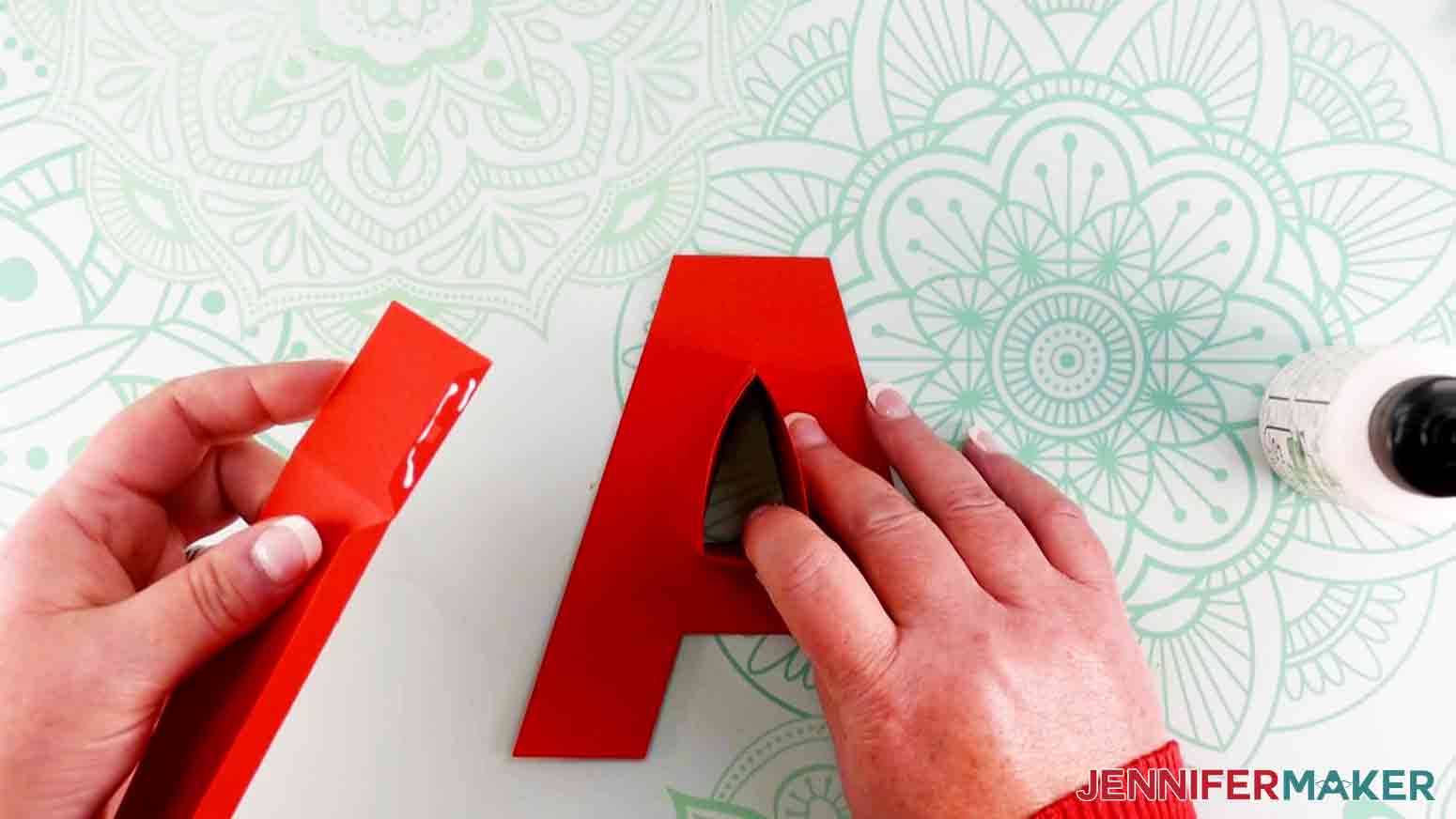 Adding sides to 3D Paper Letters