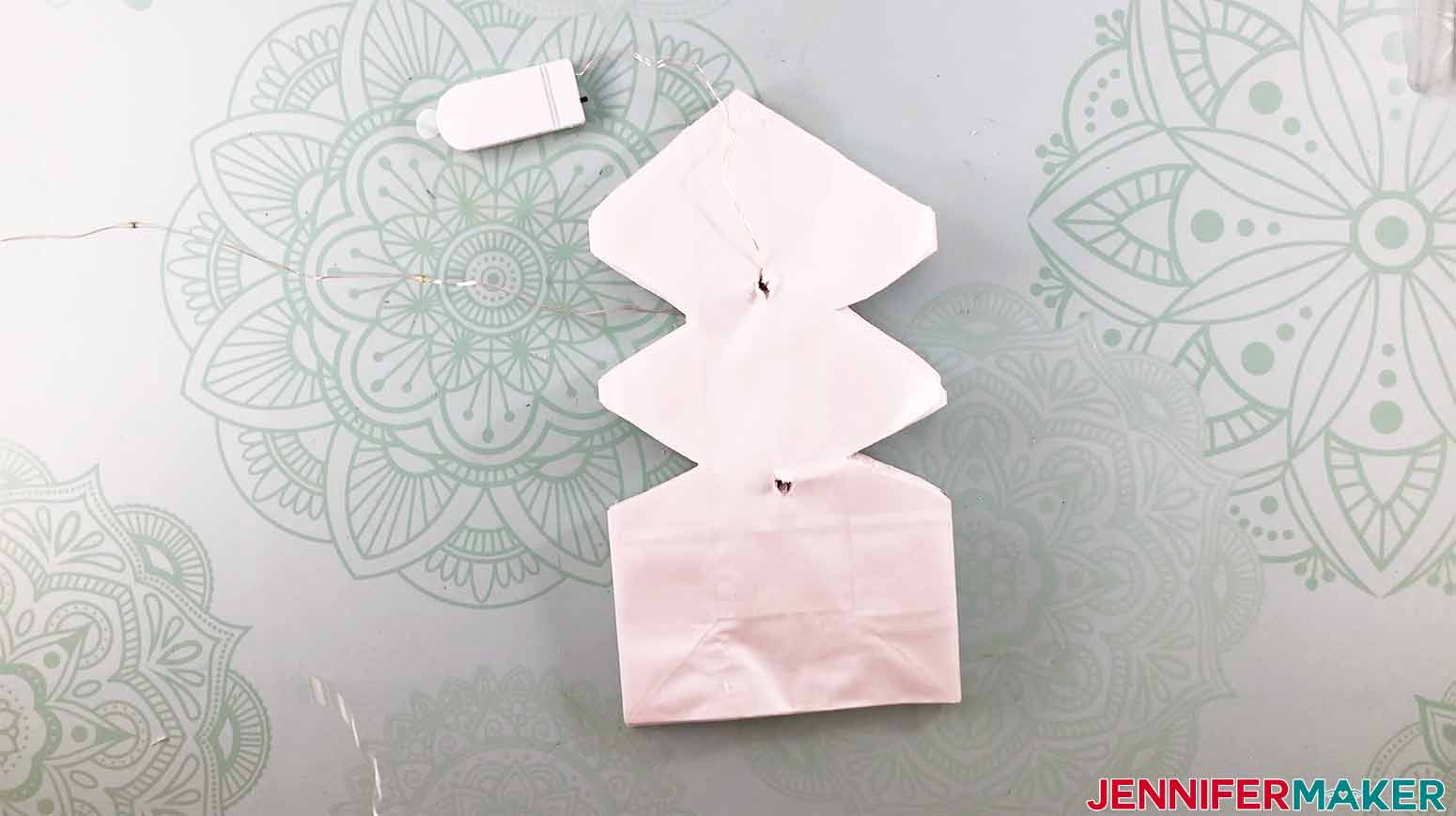 Easy Paper Bag Snowflakes Tutorial - Happy Happy Nester