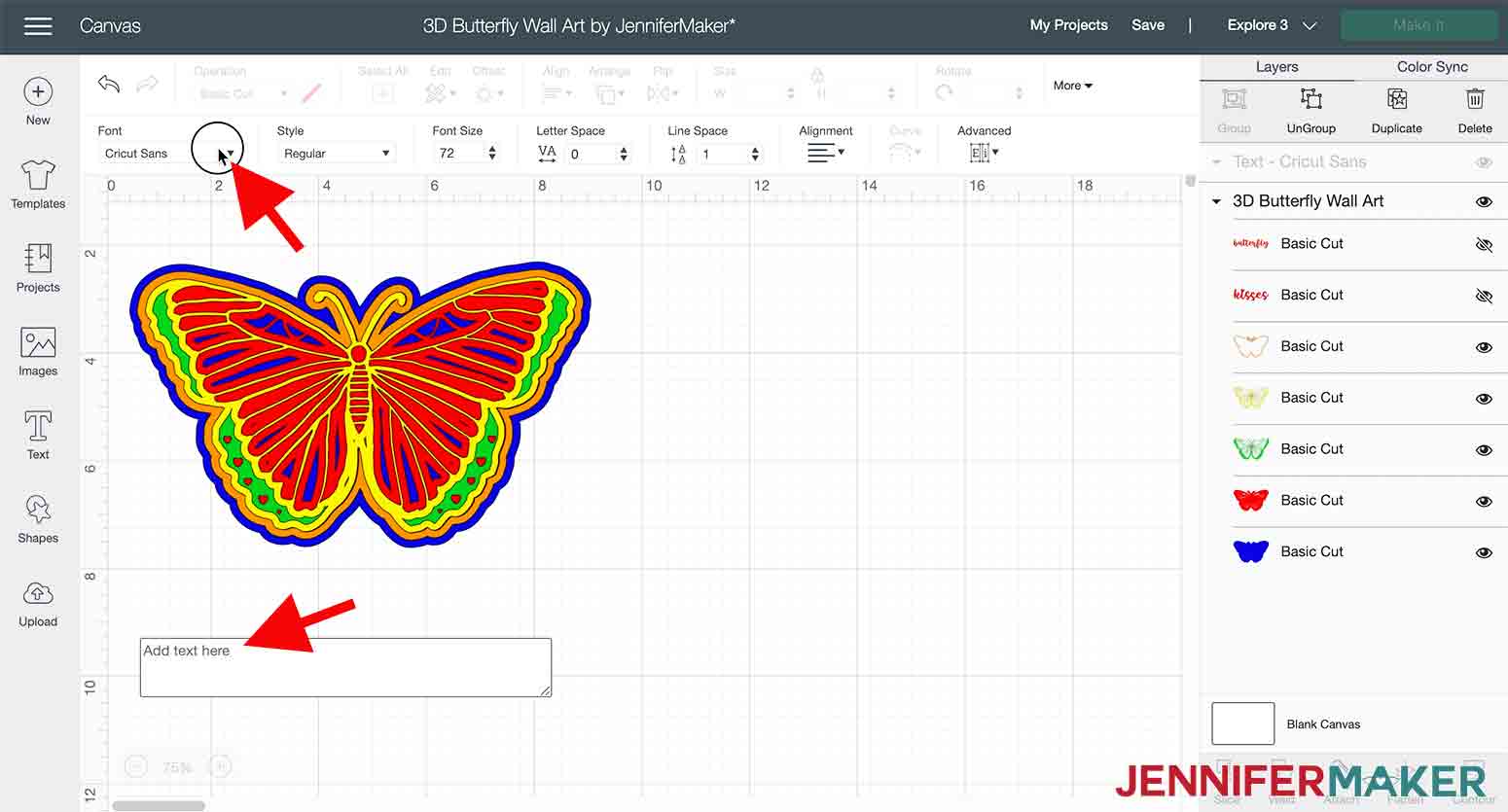 Free Free 98 Butterfly-Card-Jennifer Maker-Svg SVG PNG EPS DXF File