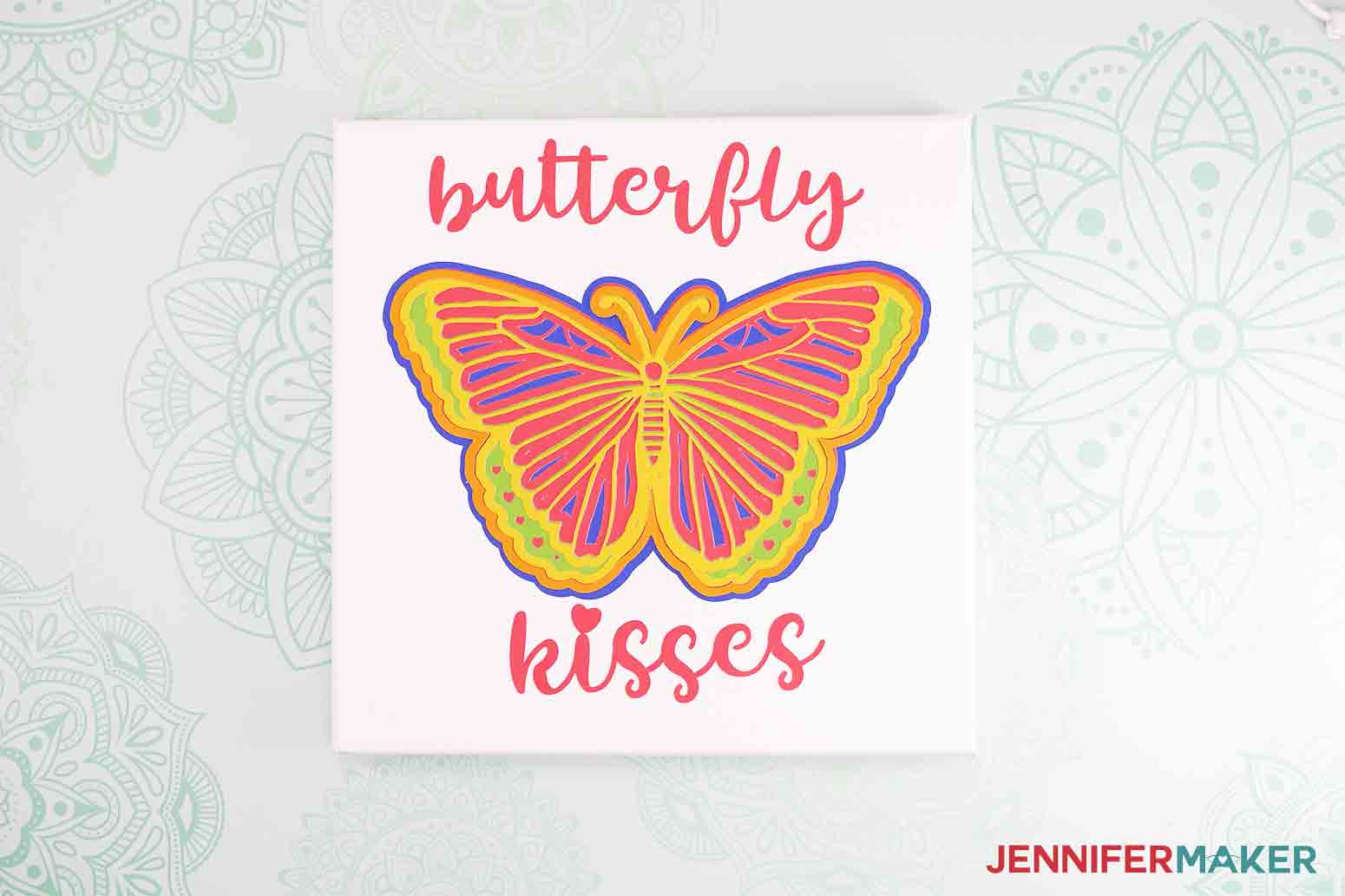FREE SVG 3D Butterfly Wall Art to Hang in Your Home