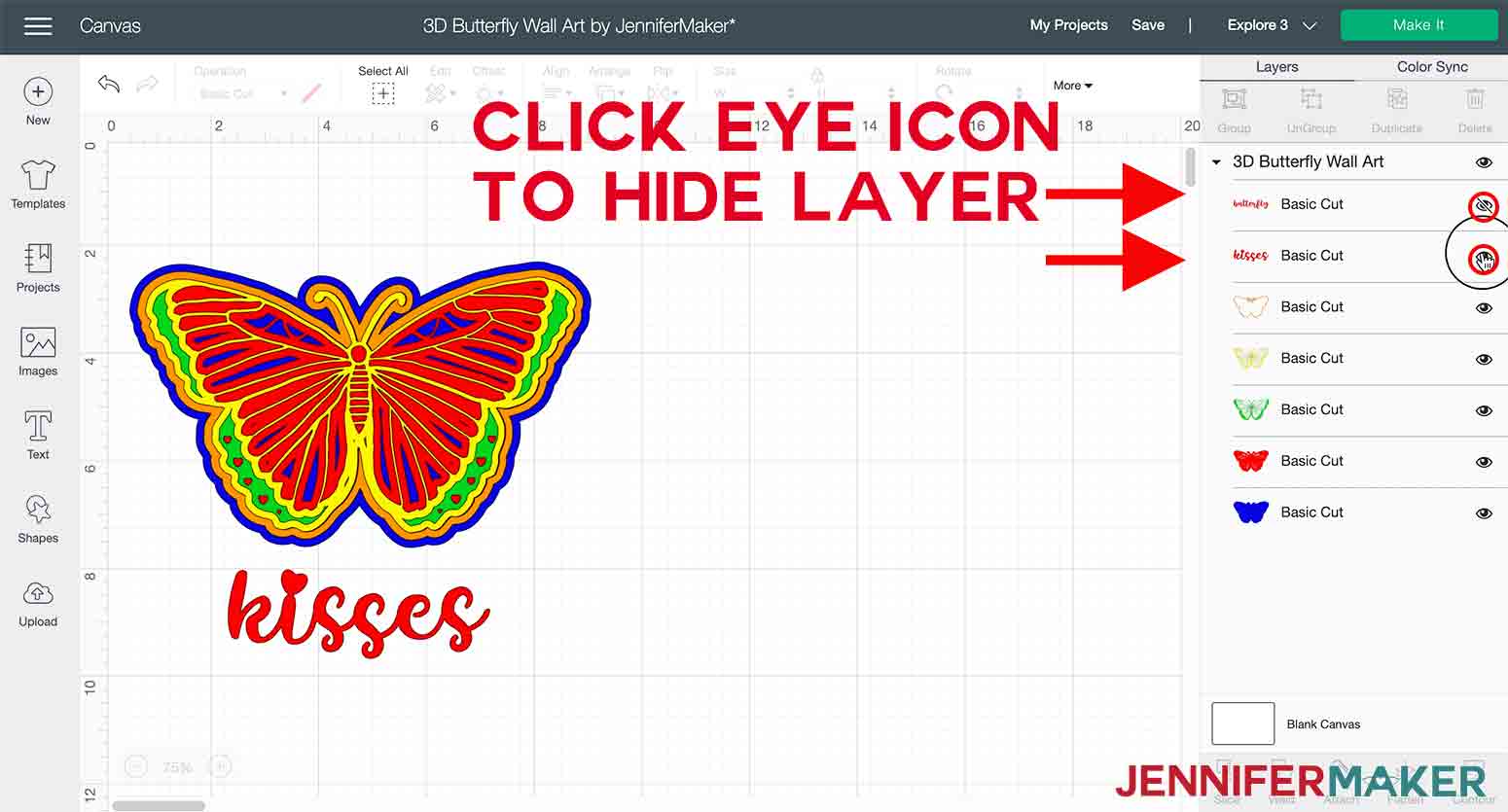 Free Free 98 Butterfly-Card-Jennifer Maker-Svg SVG PNG EPS DXF File