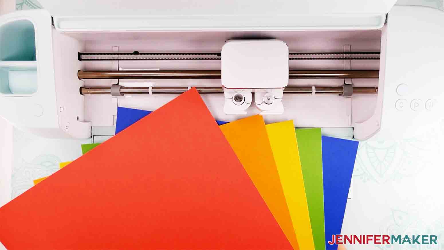 rainbow color Cricut Smart paper Sticker Cardstock