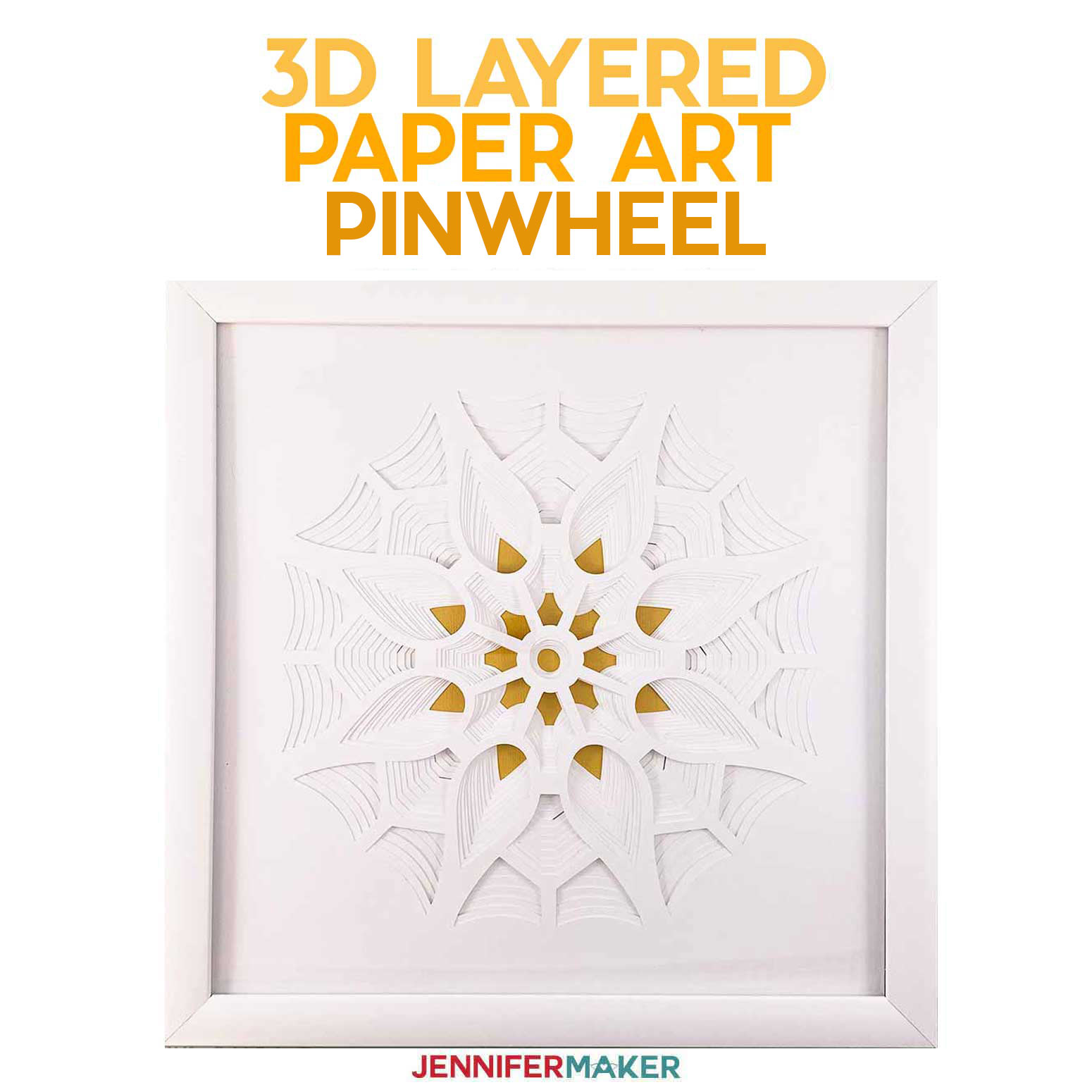 3D Layered Paper Art: The Pinwheel (Series 3 of 4)