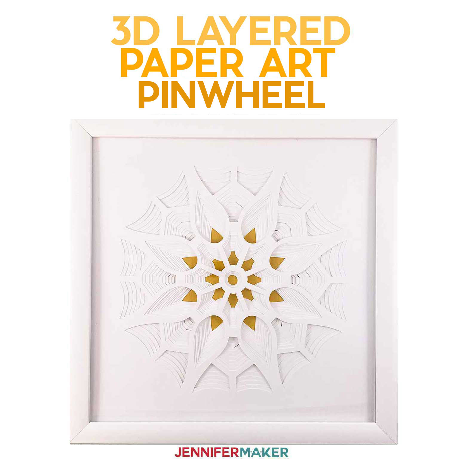 3d Layered Paper Art The Pinwheel Series 3 Of 4 Jennifer Maker