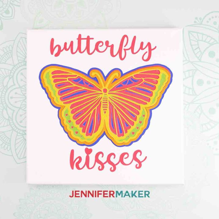 Art Studio Butterfly 3D Stickers