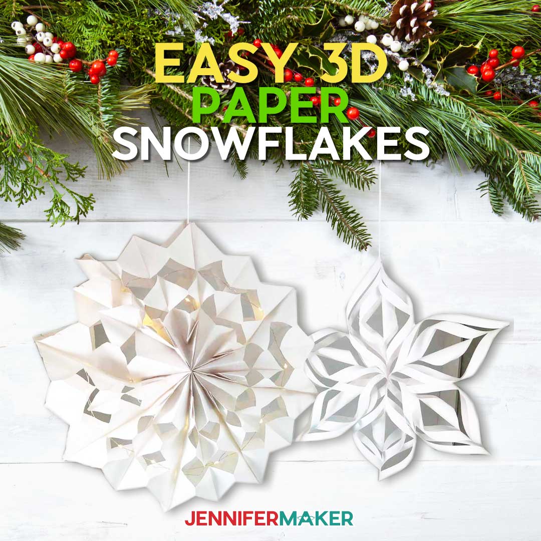 Giant Paper Snowflakes — Easy & Fast Holiday Decor!