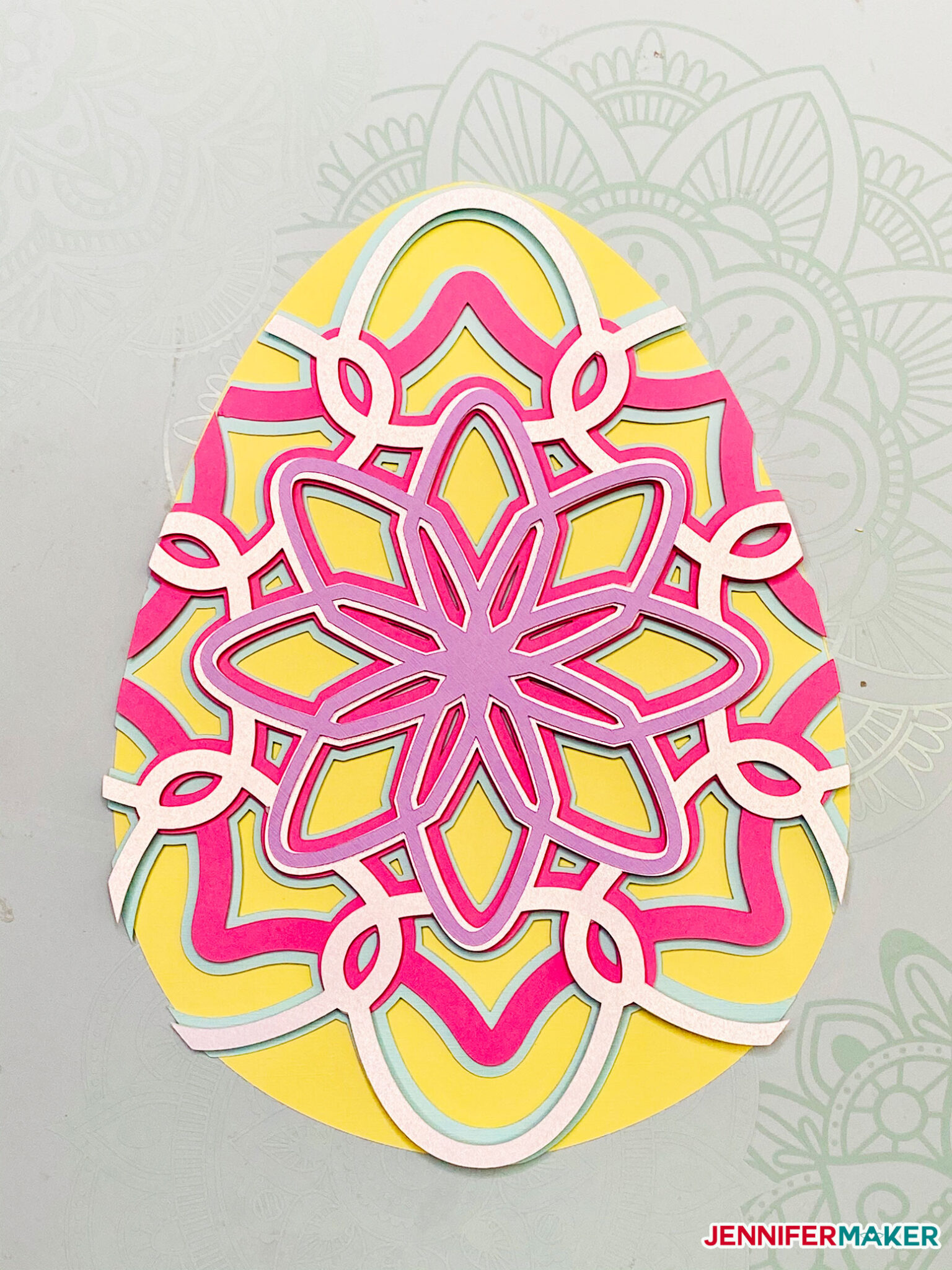 3D Layered Easter Egg Mandala-Style & Filigee Designs ...