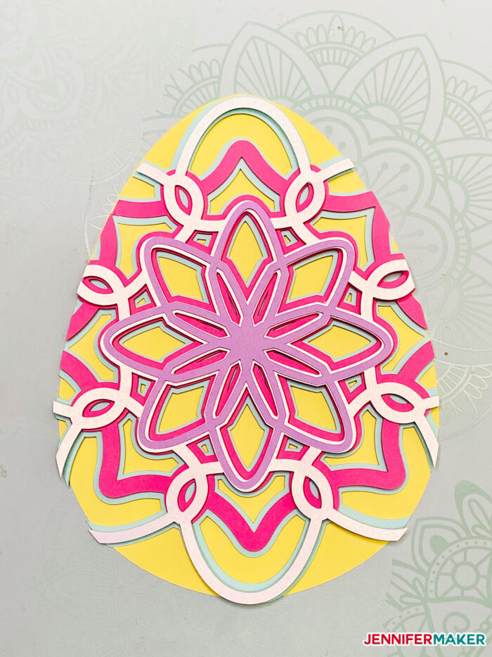 3d Layered Easter Egg Mandala Style Filigee Designs Jennifer Maker