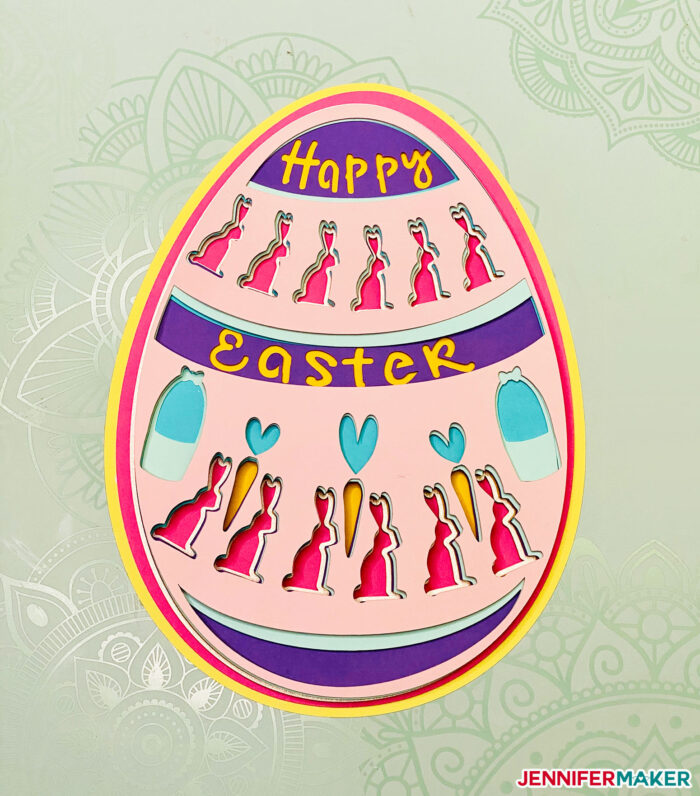 Download 3d Layered Easter Egg Mandala Style Filigee Designs Jennifer Maker SVG, PNG, EPS, DXF File