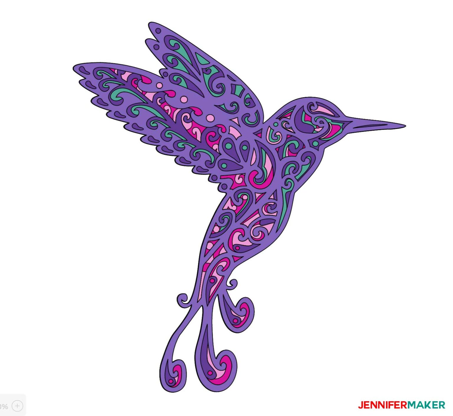 Download Hummingbird SVG: Make a 3D Layered Design With Your Cricut - Jennifer Maker