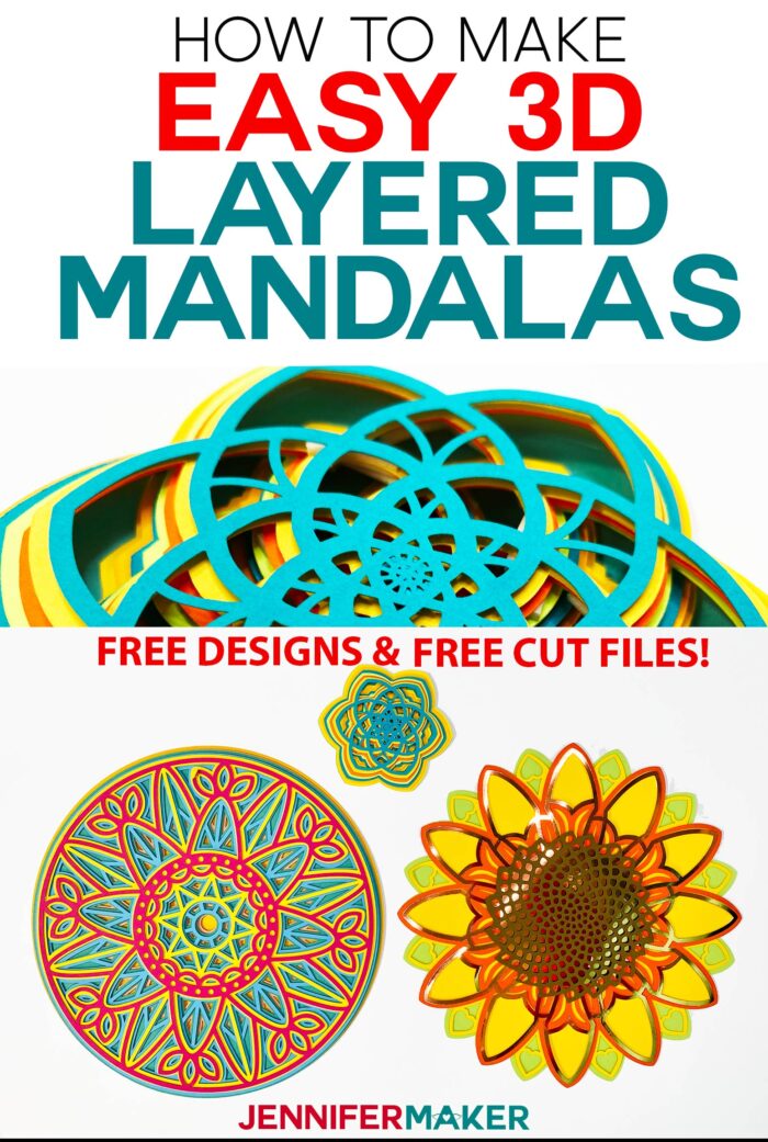 3d Layered Mandalas How To Multilayer Mesmerize Jennifer Maker