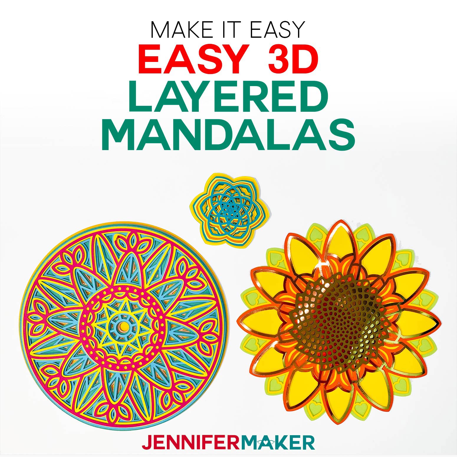 Download 3d Layered Mandalas How To Multilayer Mesmerize Jennifer Maker SVG, PNG, EPS, DXF File