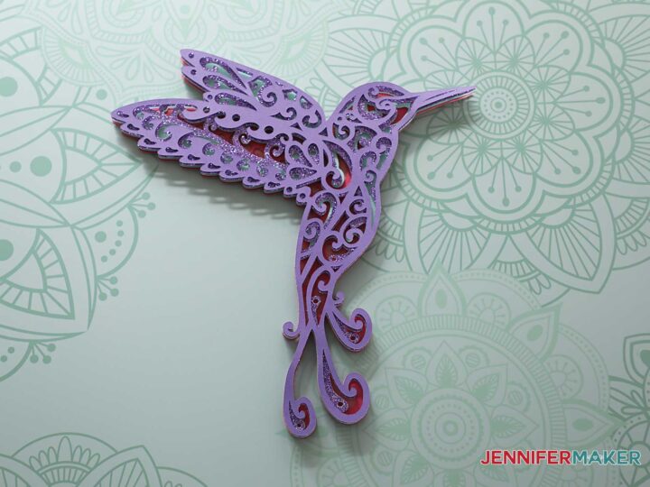 Download Hummingbird SVG: Make a 3D Layered Design With Your Cricut - Jennifer Maker