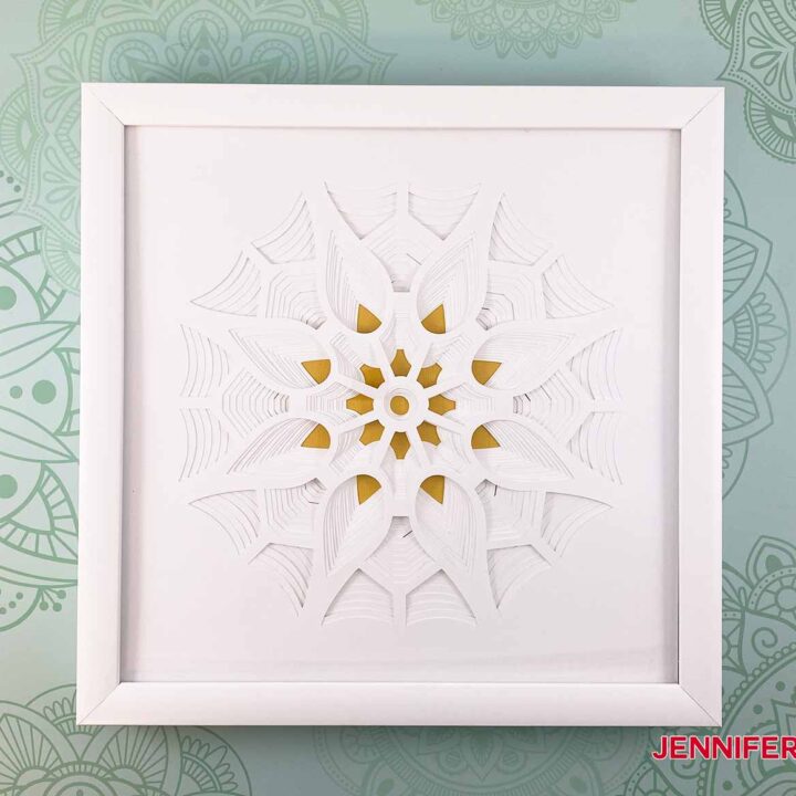 3D Layered Paper Cut Art: The Flower - Jennifer Maker