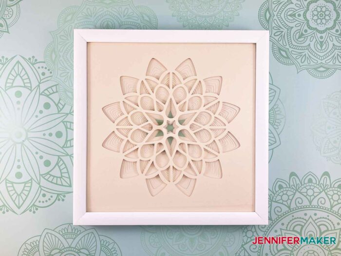 3d Layered Paper Cut Art The Flower Jennifer Maker