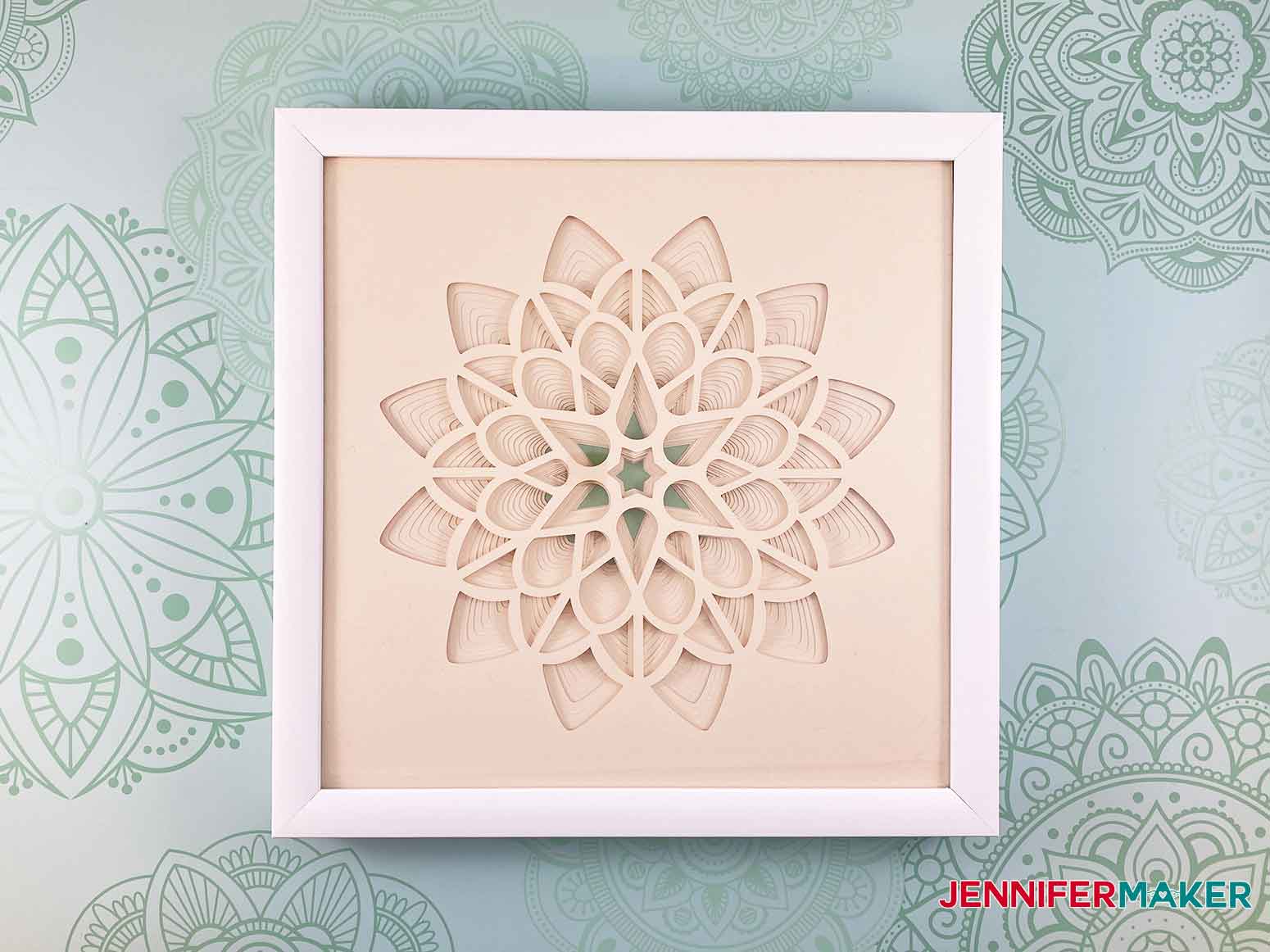 3D Layered Paper Cut Art: The Flower - Jennifer Maker