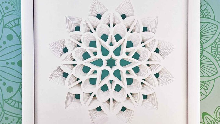 3D Layered Paper Cut Art: The Flower - Jennifer Maker