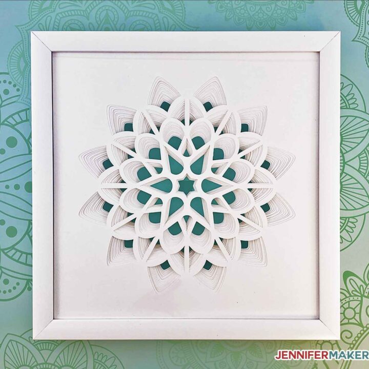 Download 3D Layered Paper Cut Art: The Flower - Jennifer Maker