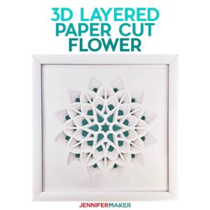 Download 3d Layered Paper Cut Art The Flower Jennifer Maker