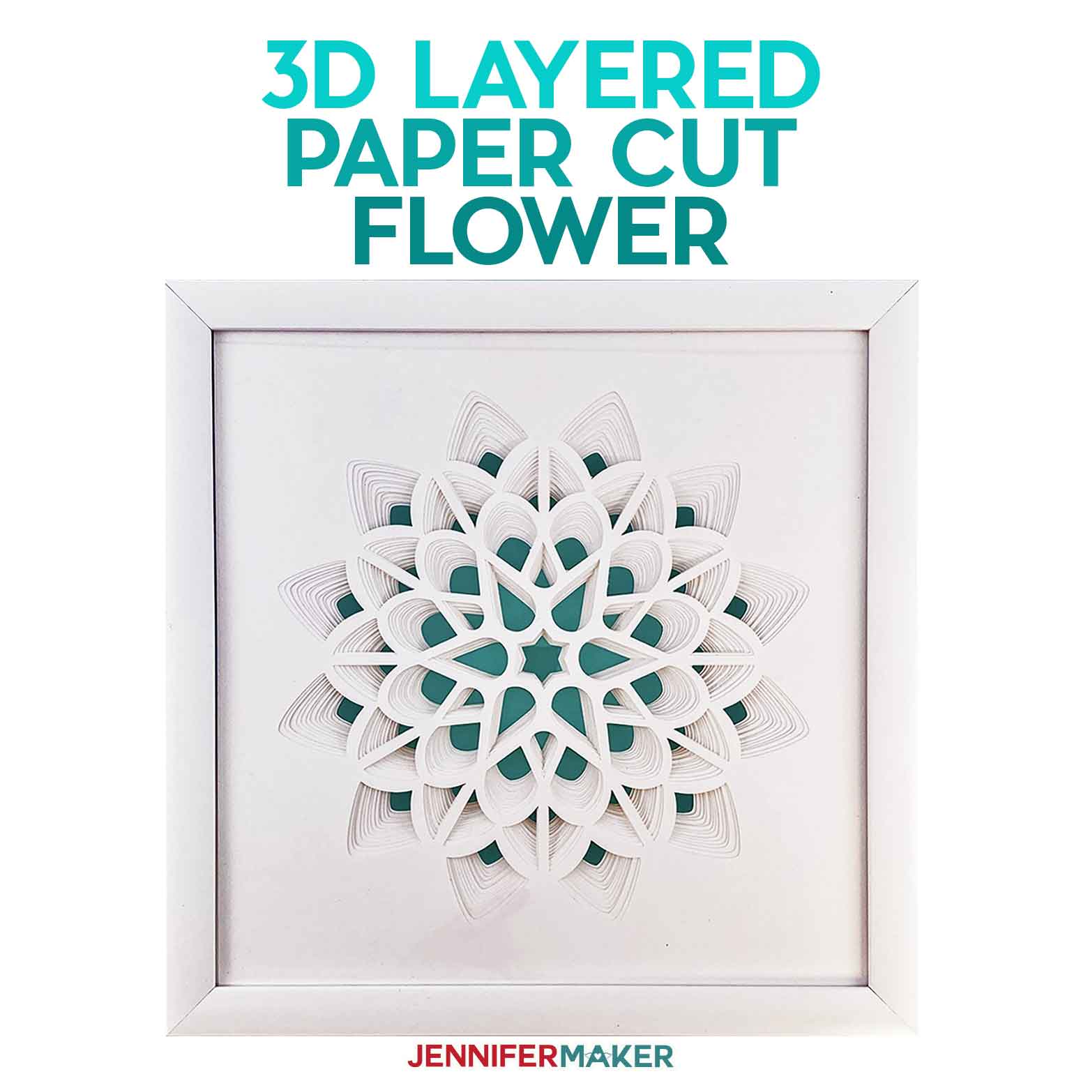 Download 3d Layered Paper Cut Art The Flower Jennifer Maker SVG, PNG, EPS, DXF File