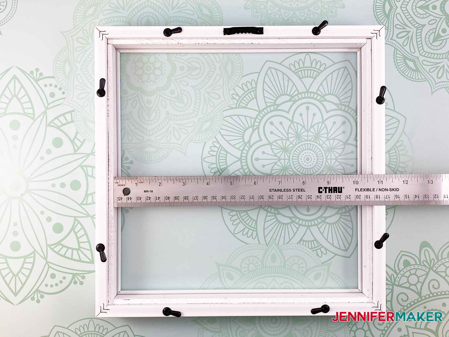 Measure the inside of your frame to make my 3d layered paper cut art flower