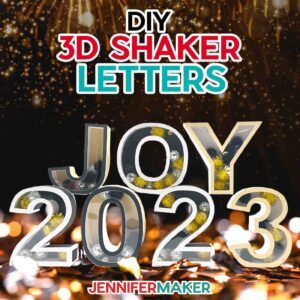 DIY 3D Shaker Letters
