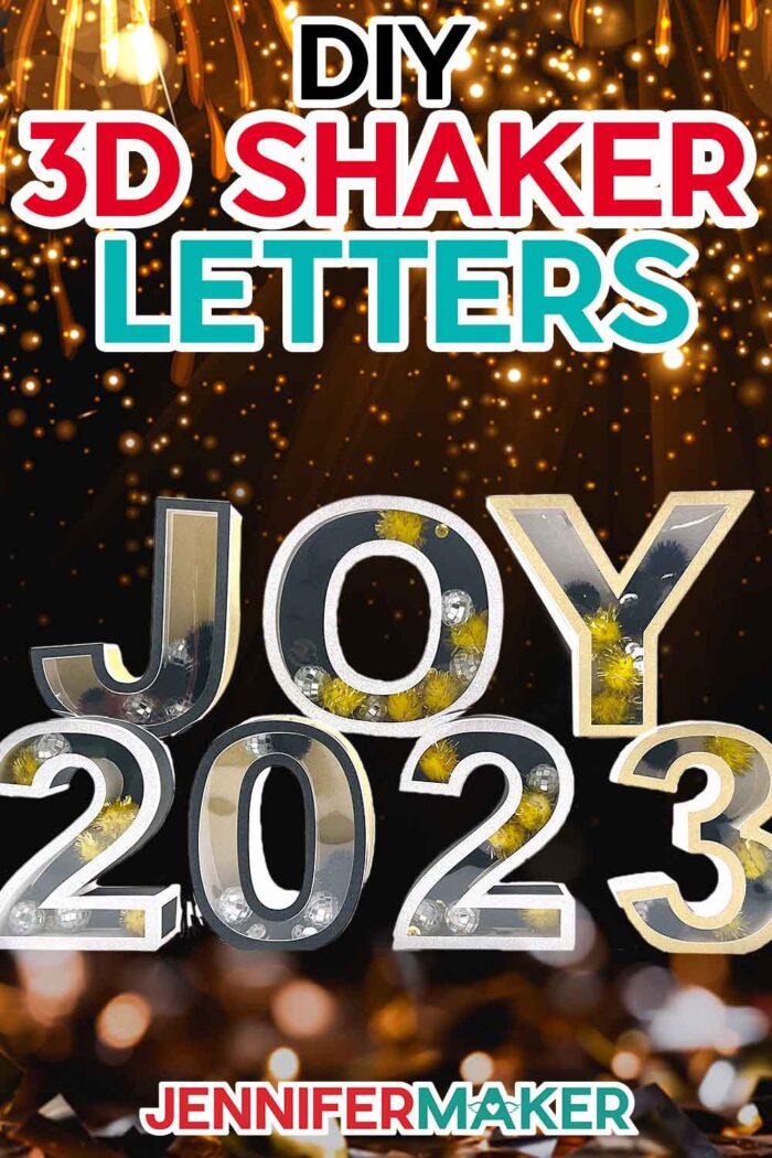 3D Shaker Letters and Numbers with free files