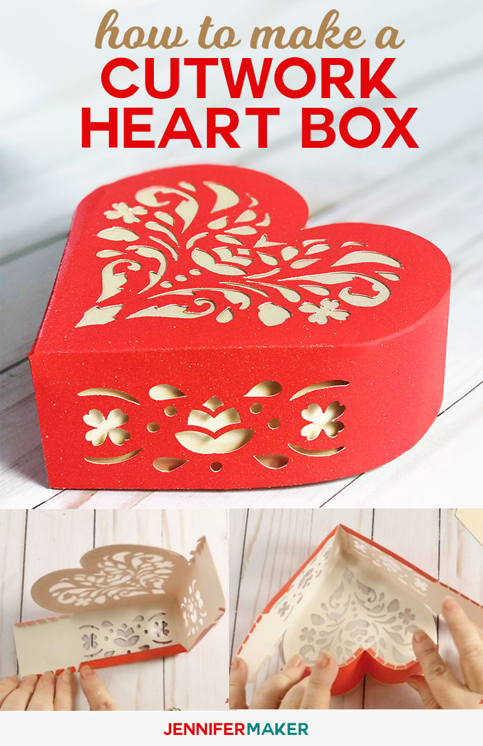 Download 3D Heart Box with Cutwork To Show Your Love - Jennifer Maker