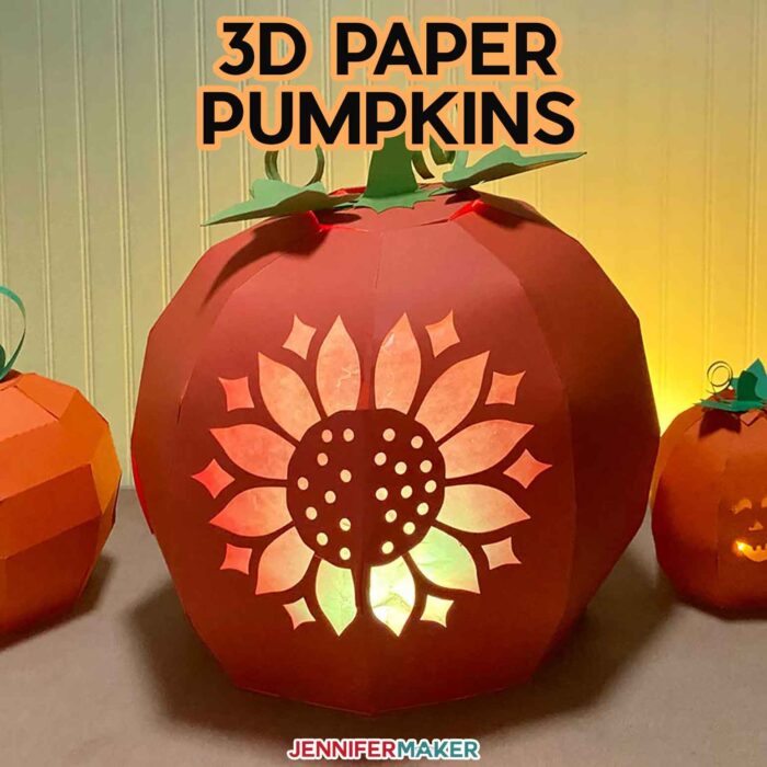 3D Paper Pumpkins