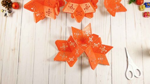 DIY 3D Paper Star: Moravian 20-Point Tree Topper - Jennifer Maker