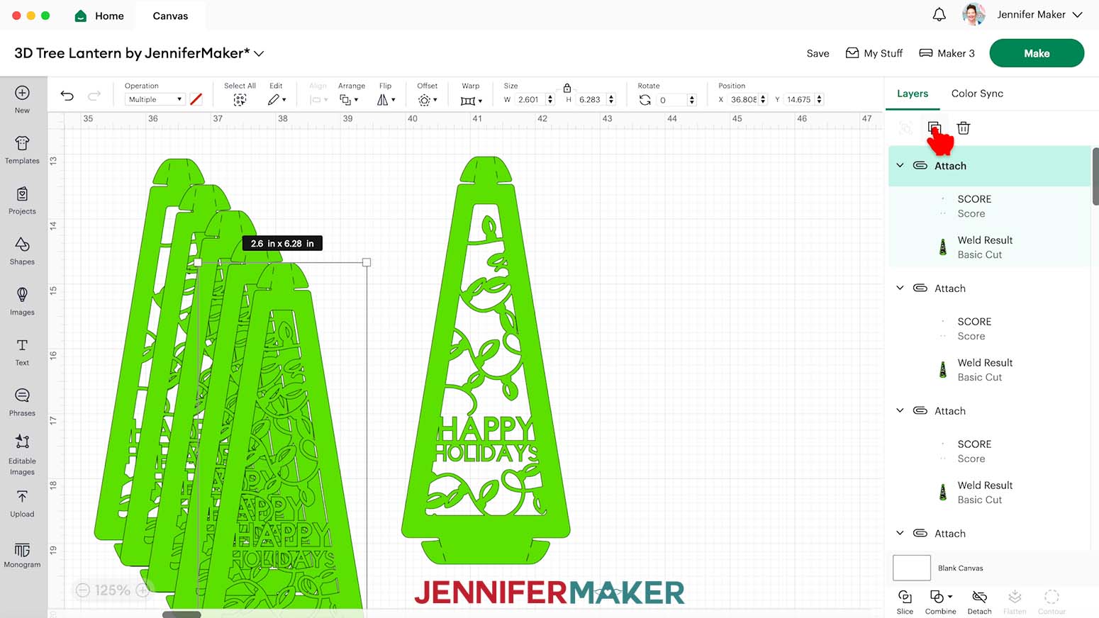 Fashion Stencils 2.6in round 3 pc