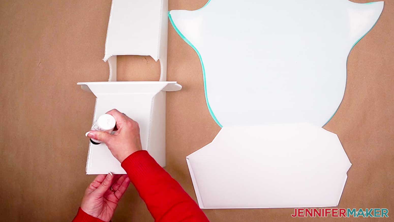 Apply Bearly Art Glue to the back of the stand to be attached to your DIY Cut Out Character.