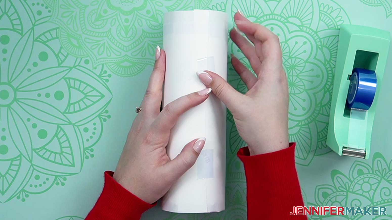 ai art ethics wrap butcher paper arounf tumbler and tape