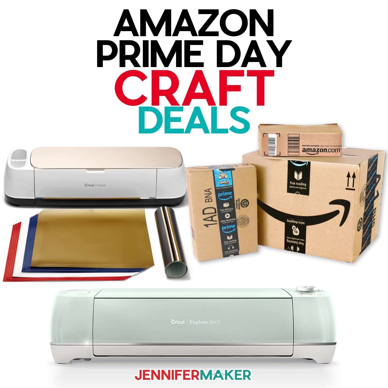 Amazon Prime Craft Deals including Cricut Explore Air 2, Cricut Maker, and more!