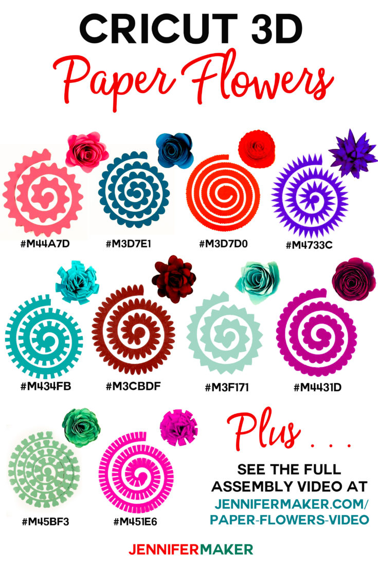 How to Make Cricut Paper Flowers (All 10!) Jennifer Maker